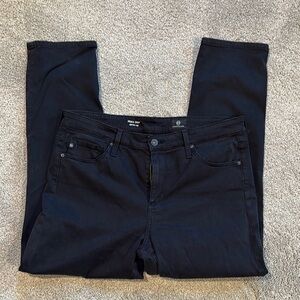 AG Adriano Goldschmied  Black prima crop twill Jeans Classic Style 32R